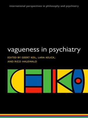 cover image of Vagueness in Psychiatry